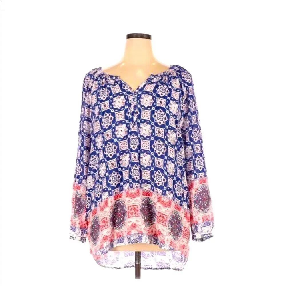 BeachLunchLounge Boho Tunic Mosaic tile Pattern XS